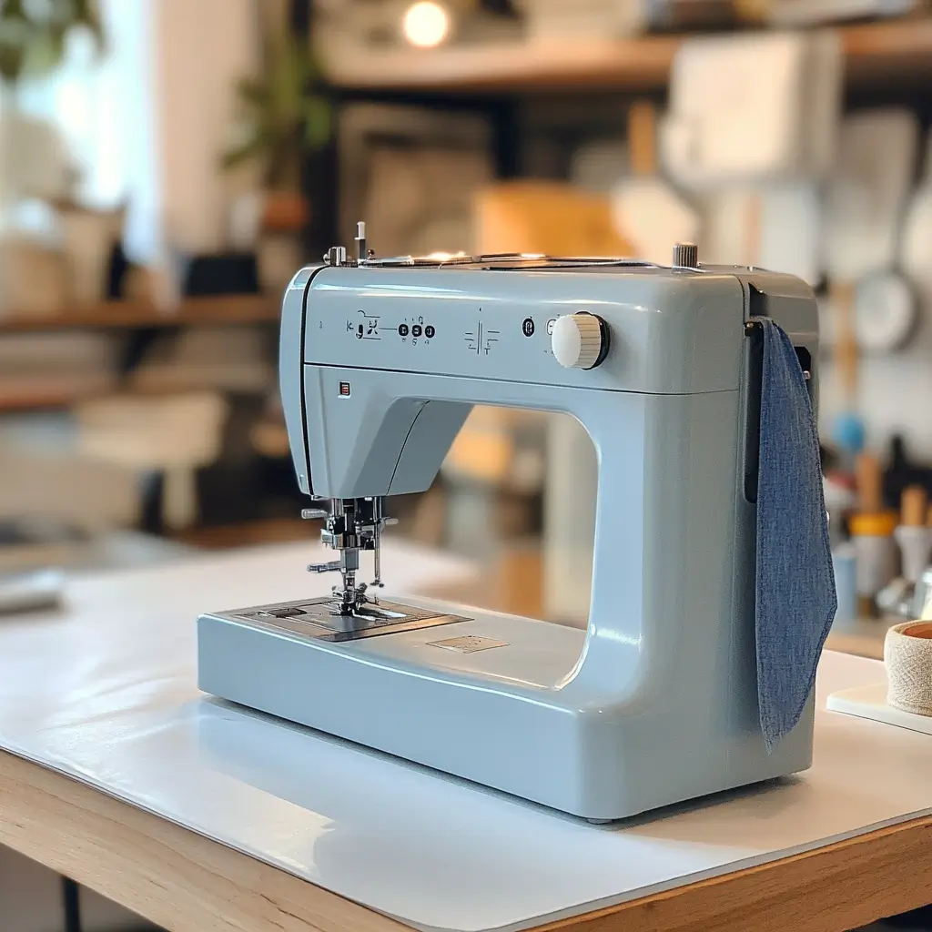 Best Sewing Machine for Beginners in 2024 blue Sewing Machine

